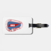 Obed Klimcarabiner Bagagelabel (Achterkant horizontaal)