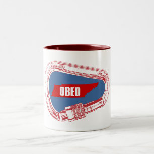 Obed Klimmen Carabiner Tweekleurige Koffiemok