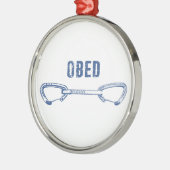 Obed Rock Climbing Quickdraw Metalen Ornament (Links)