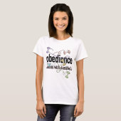 Obedience: Dances met Dumbbells T-shirt (Voorkant volledig)