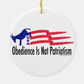 Obedience Patriotisme Keramisch Ornament (Achterkant)