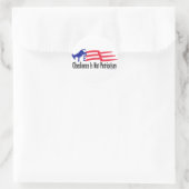 Obedience Patriotisme Ronde Sticker (Tas)