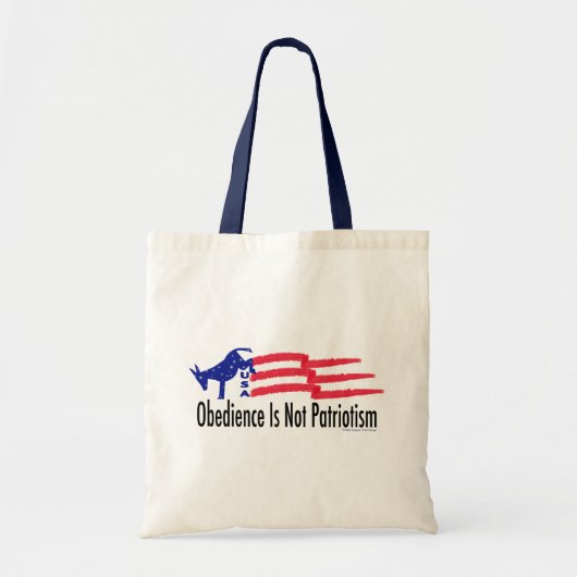 Obedience Patriotisme Tote Bag (Voorkant)