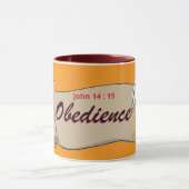 Obéissance ( Jean 14:15 ) Mug & Cup (Centre)