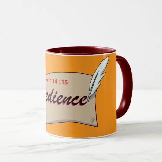 Obéissance ( Jean 14:15 ) Mug & Cup (Devant droit)