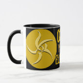 Obéissez À Vos Aînés ! SYMBOLE JAUNE Ringer Mug (Gauche)