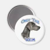 Obéissez au Weimaraner - Magnet (Recto/Verso)