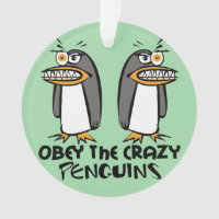 Obéissez la conception graphique de pingouins fous