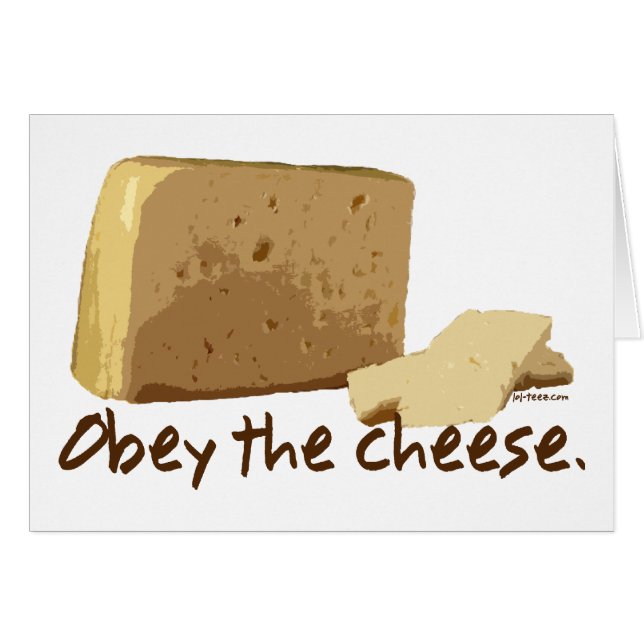 Obéissez le fromage (Devant horizontal)