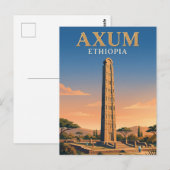 Obelisk van Aksum Ethiopië Briefkaart (Voorkant / Achterkant)