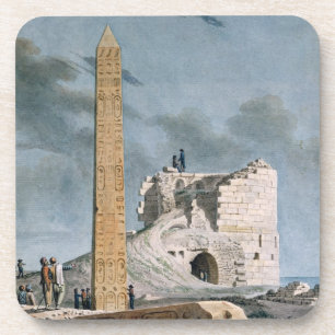 Obelisk van Cleopatra (w/c op papier) Bier Onderzetter