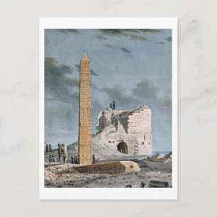 Obelisk van Cleopatra (w/c op papier) Briefkaart