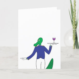 Ober Gator-Wenskaart Feestdagen Kaart