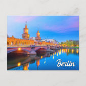 Oberbaum Bridge, Berlijn, Duitsland Briefkaart (Voorkant)