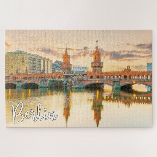 Oberbaum Bridge, Berlijn, Duitsland Legpuzzel (Horizontaal)