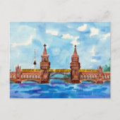 Oberbaum Bridge Berlin Briefkaart (Voorkant)