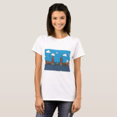 Oberbaum Bridge in Berlijn T-shirt (Voorkant volledig)