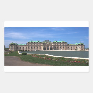 Oberes Belvedere Rechthoekige Sticker