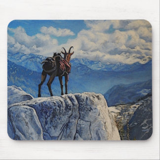 Oberhalsi Pack Goat in het Idaho-gebergte Muismat