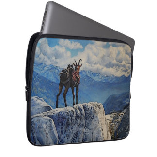 Oberhalsi, pak geit in de bergen laptop sleeve