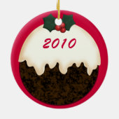 Oberhasli Chèvre Santa Hat Ornement de Noël (Dos)