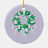 Oberhasli Chèvre Wreath Ornement de vacances (Dos)