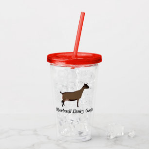 Oberhasli Dairy Goat Acryl Drinkbeker