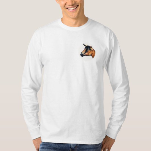 Oberhasli Goat Art Shirt (Voorkant)