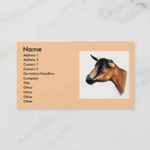 "Oberhasli Goat" — Visitekaartje voor dierlijke