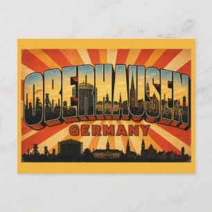 Oberhausen Duitsland Gasometer Briefkaart