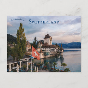 Oberhofen Castle Schloss Oberhofen Zwitserland Briefkaart