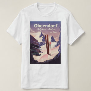 Oberndorf,Salzburg,Oostenrijk,ski-poster T-shirt