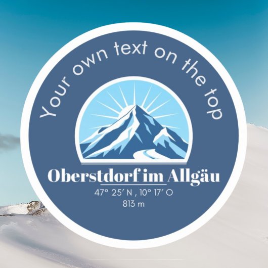 Oberstdorf Duitsland berg souvenir decor Sticker