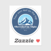 Oberstdorf Duitsland berg souvenir decor Sticker (Vel)