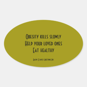 Obesitas Ovale Sticker