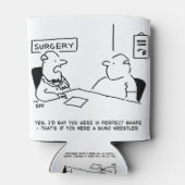 Obesitas Sumo Cartoon Blikjeskoeler (Achterkant)