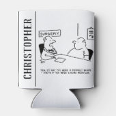 Obesitas Sumo Cartoon Blikjeskoeler (Achterkant)