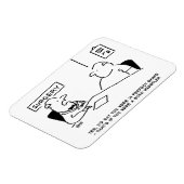 Obesitas Sumo Cartoon Magneet (Linkerzijde)