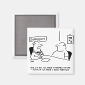 Obesitas Sumo Cartoon Magneet (Voorkant / Achterkant)