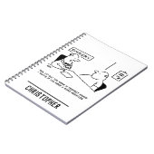 Obesitas Sumo Cartoon Notitieboek (Linkerzijde)