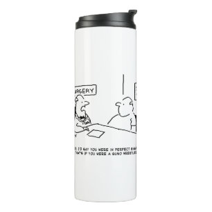 Obesitas Sumo Cartoon Thermosbeker