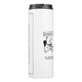 Obesitas Sumo Cartoon Thermosbeker (Achterkant)