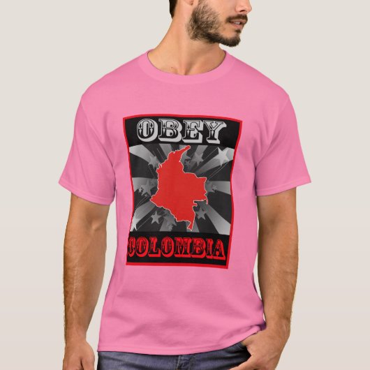 Obey Colombia T-shirt (Voorkant)