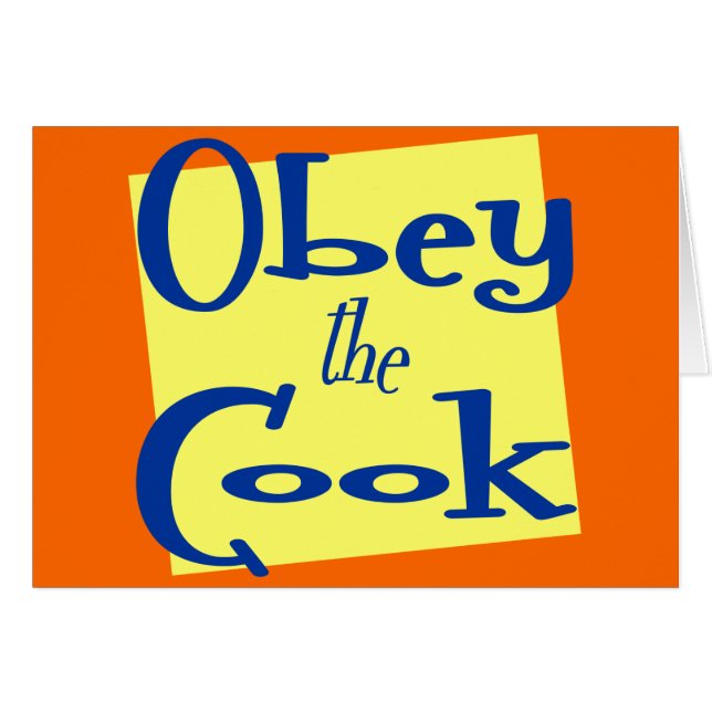 Obey Cook Kitchen dit : (Devant horizontal)