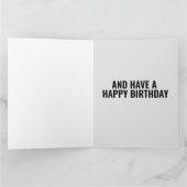 OBEY DADDY HAPPY BIRTHDAY LEATHER KIJK KAARTEN (Binnen)