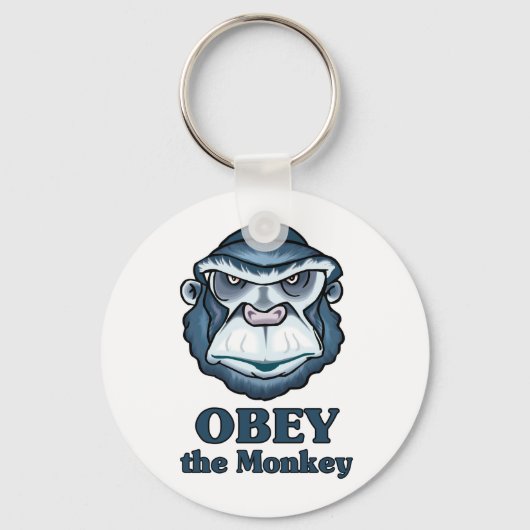 Obey de aap sleutelhanger (Voorkant)