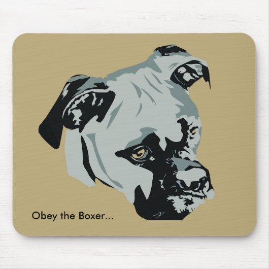 Obey de Boxer Muismat (Voorkant)