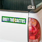 Obey de Cactus Bumpersticker (Op Truck)