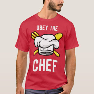 Obey de Chef Funny Cook Cooking Kitchen T-shirt
