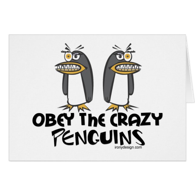 Obey de gekke pinguïns! (Voorkant Horizontaal)